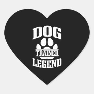 Dog Trainer Legend Heart Sticker