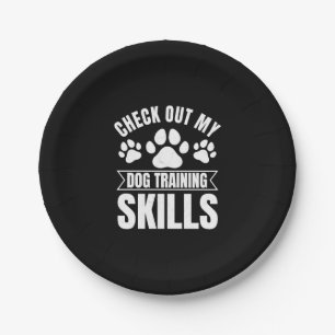 Dog Trainer Paper Plate