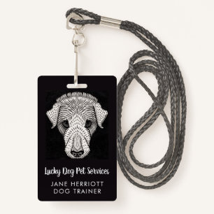 Dog Trainer Pet Services  ID Badge