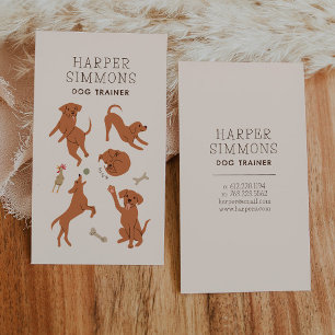 Dog Trainer Playful Puppy Business Card
