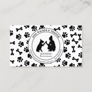 Dog Trainer Simple Paws Business Card