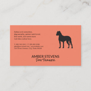 Dog Trainer   Sitter   Dog Icon Business Card