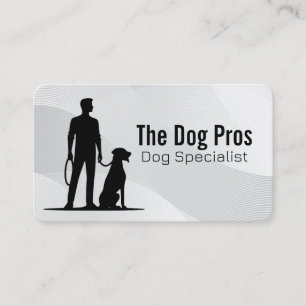 Dog Trainer with His Pet Business Card