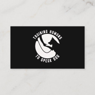 Dog Trainer Women Men Dog Agility Training Business Card