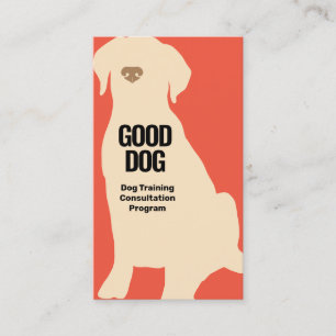 Dog Trainer Yellow Labrador Business Card