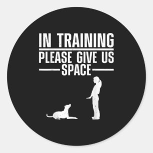 Dog Training Art For Men Women Puppy Agility Dog T Classic Round Sticker