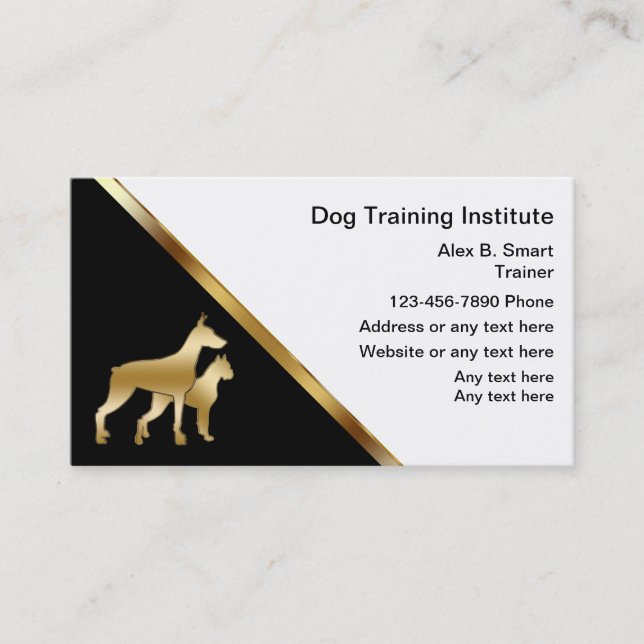 Dog Training Business Cards (Front)