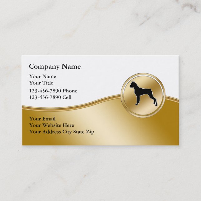 Dog Training Business Cards (Front)
