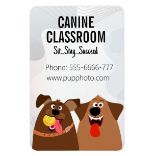 Dog Training Business Custom  Magnet