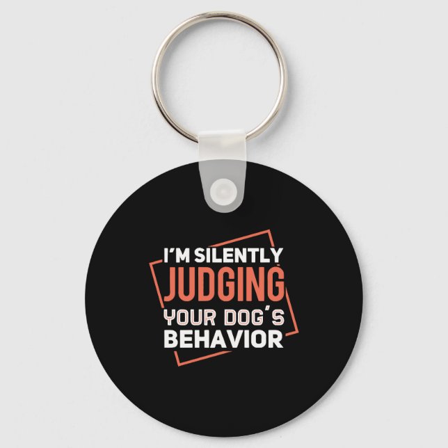 Dog Training Dog s Behaviour Key Ring (Front)