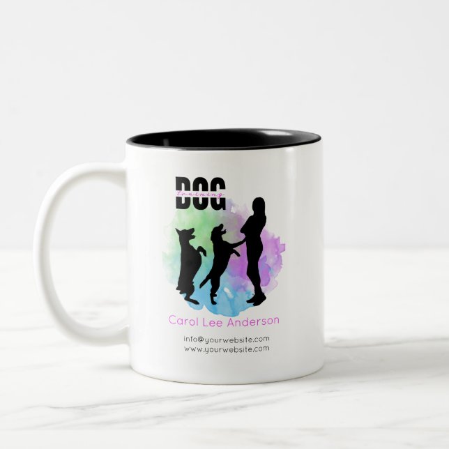 Dog training / Dog Trainer Two-Tone Coffee Mug (Left)