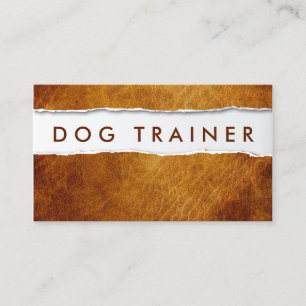 Dog Training Pet Sitter Creative Ripped Paper Business Card