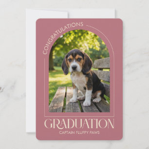 Dog Training School Pet Photo Graduation  Announcement