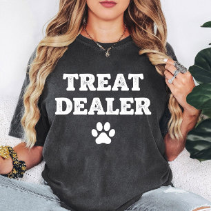 Dog Treat Dealer Paw Print Funny Pet Lover Gift T-Shirt