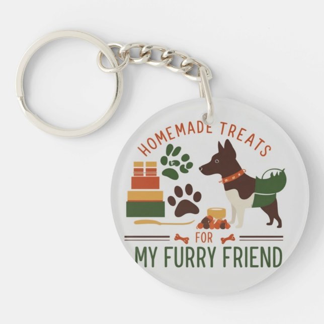 Dog Treat Maker Key Ring (Front)