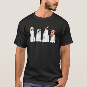 Dog Treat Or Treating Pyjamas Jackolantern Ghost H T-Shirt