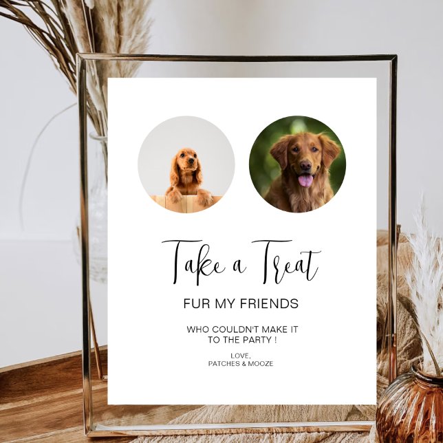 Dog Treat Wedding Favours Pet Treat  Biscuit Bar Poster (Creator Uploaded)