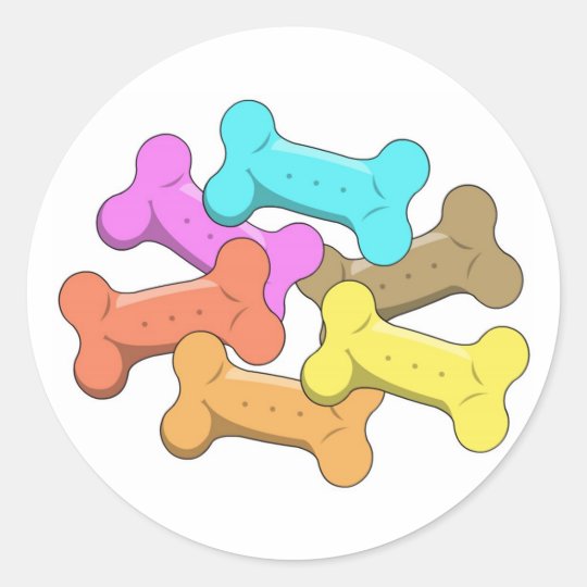 Dog Treats Classic Round Sticker Zazzle.co.uk