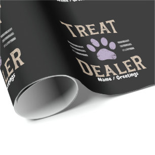 Dog Treats Dealer Funny Humour Design Perfect Wrapping Paper