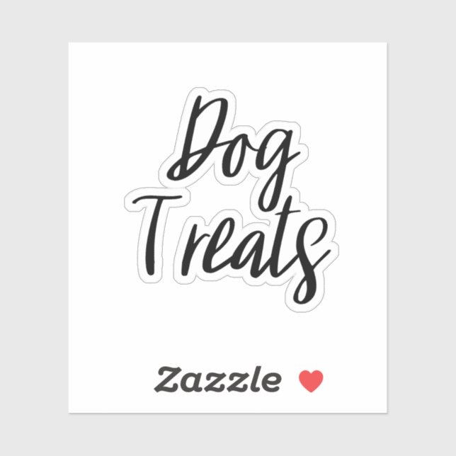 Dog Treats Storage Sticker (Sheet)