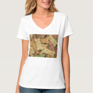 Dog Treats Womens V-Neck T-Shirt