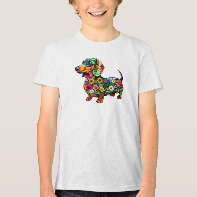 dog Tri-Blend shirt (Front)