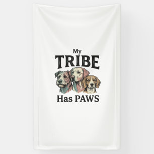 Dog Tribe Has Paws Vintage Engraving Design_1 Banner