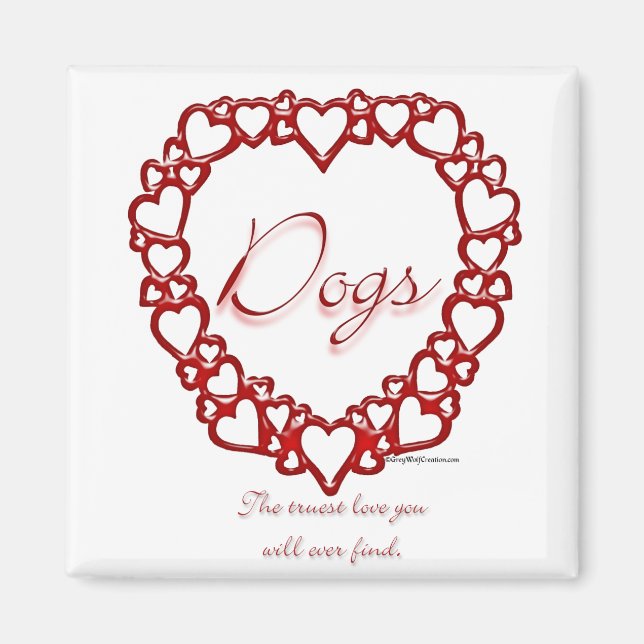 Dog True Love Magnet (Front)