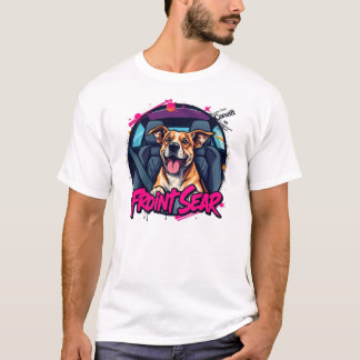 Dog Trying To Be A Part Of The Front Seat Conversi T-Shirt