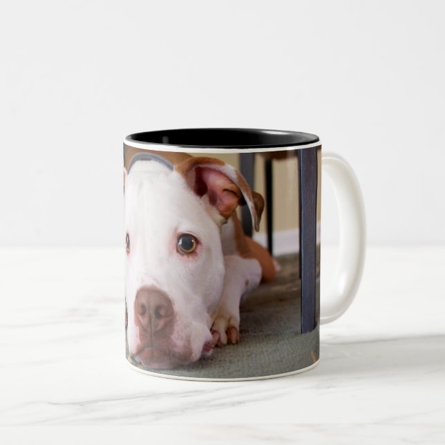 Dog Two-Tone Coffee Mug (Front Right)