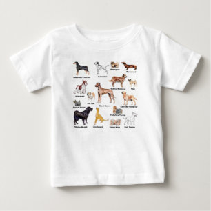 Dog Types kid clothing Baby T-Shirt