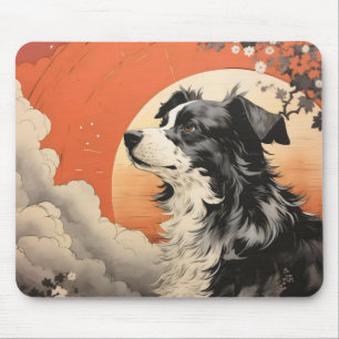 Dog Ukiyo-e Mouse Mat