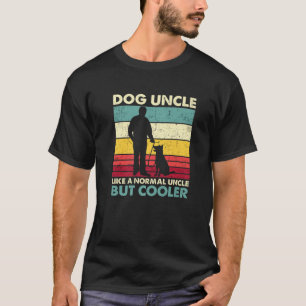 Dog Uncle - Retro Sunset Dog Lover Funny Father's T-Shirt