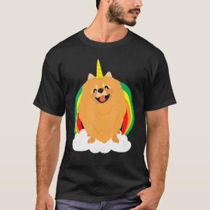 Dog Unicorn Horn Rainbow Animal Fun T-Shirt