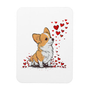 Dog Valentine Cute Corgi Valentine s Day Magnet