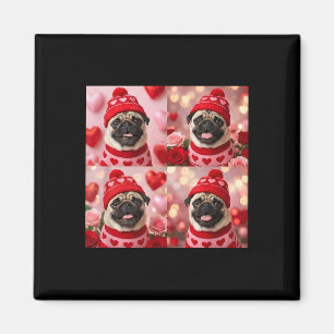 Dog Valentine Photobooth Magnet