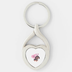 Dog Valentine s Day Key Ring