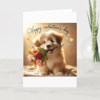 Dog Valentine's Day card