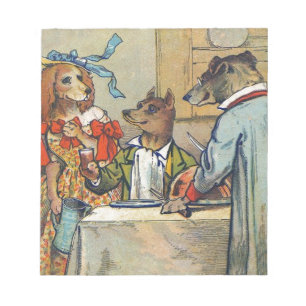Dog Victorian Dinner Dress Doggy Notepad