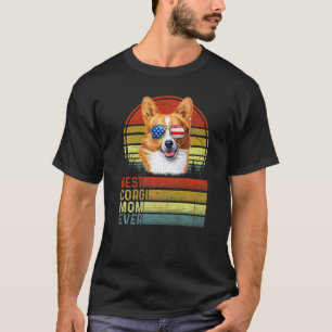 Dog Vintage Best Corgi Mum Ever Mother Day Puppy D T-Shirt