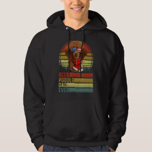 Dog Vintage Best Poodle Dad Ever Father Day Puppy  Hoodie
