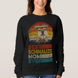 Dog Vintage Best Schnauzer Mum Ever Mother Day Pup Sweatshirt