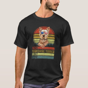 Dog Vintage Best Yorkshire Terrier Mum Ever Mother T-Shirt