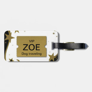 Dog VIP Very Important Pet Travelling Luggage Tag