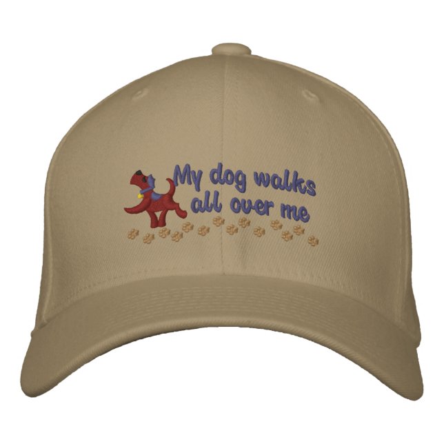 Dog Walk Embroidered Hat (Front)