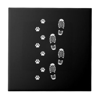 Dog Walk Foot Print Dog Walker Dog Walking Tile