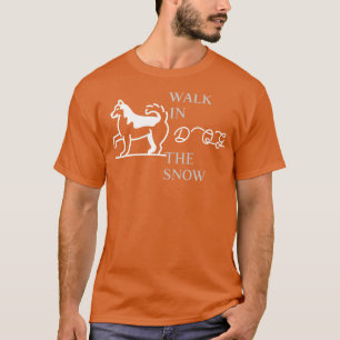 Dog Walk In The Snow T-Shirt