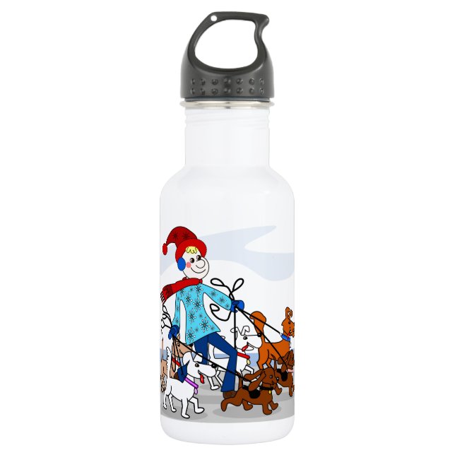 Dog walker 532 ml water bottle (Front)