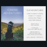 Dog Walker Adventure Walks Hikes Flyer<br><div class="desc">A unique dog walker or dog walking business promotional flyer, specialising in canine adventures and hikes. Personalise your custom themed walks or hikes for the types of walking areas your service covers. Give each type of walk a snappy or interesting name. Differentiate yourself from other dog walkers, while emphasising the...</div>