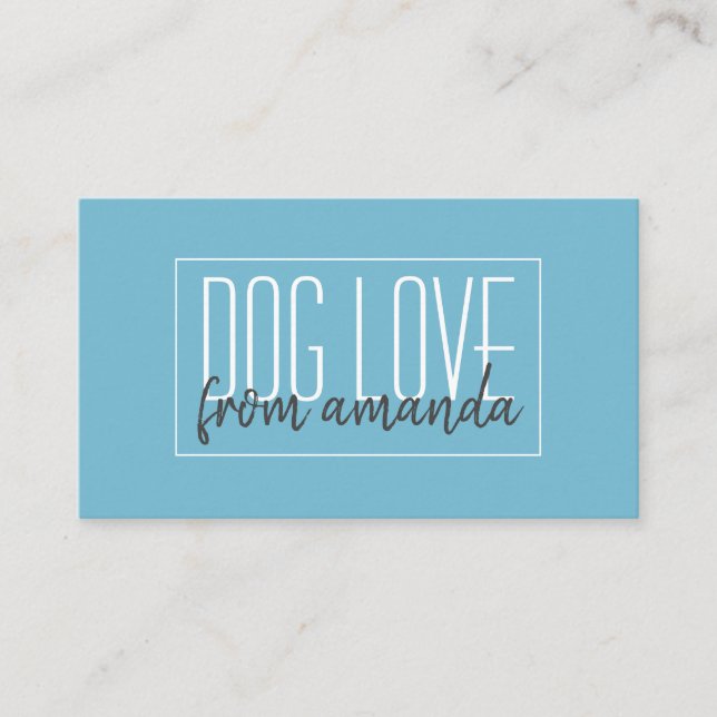 Dog Walker And Pet Sitter Business Card (Front)